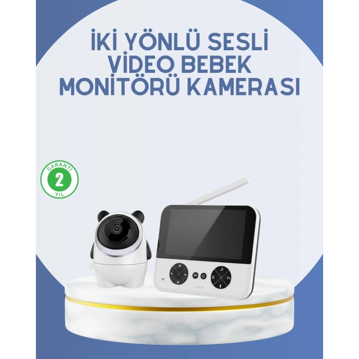 BFS Kablosuz Bebek Monitörü 720P Görüntü ve Geniş Ekran