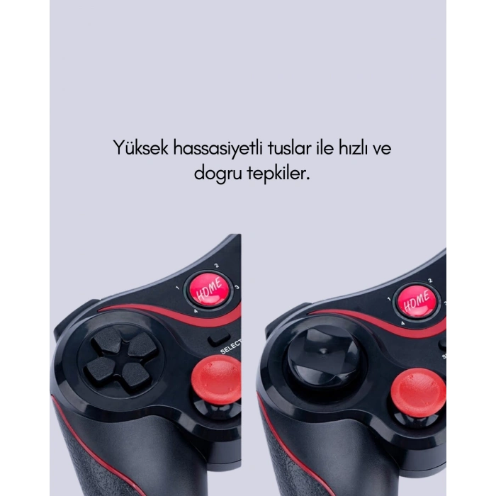 BFS Kablosuz Bluetooth Gamepad PC Android TV Uyumlu Oyun Kumandası
