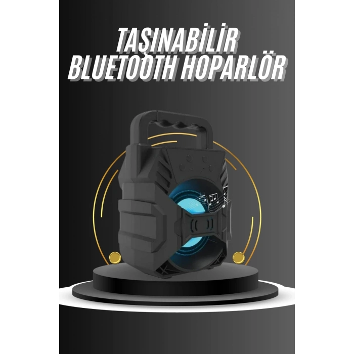 BFS Kablosuz Bluetooth Hoparlör Ses Bombası RGB Işıklı Taşınabilir Yüksek Ses Kaliteli