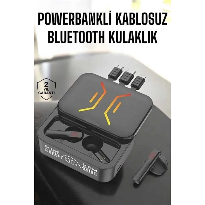 BFS Kablosuz Bluetooth Kulaklık Powerbankli Uzun Pil Ömrü Yüksek Ses Kaliteli