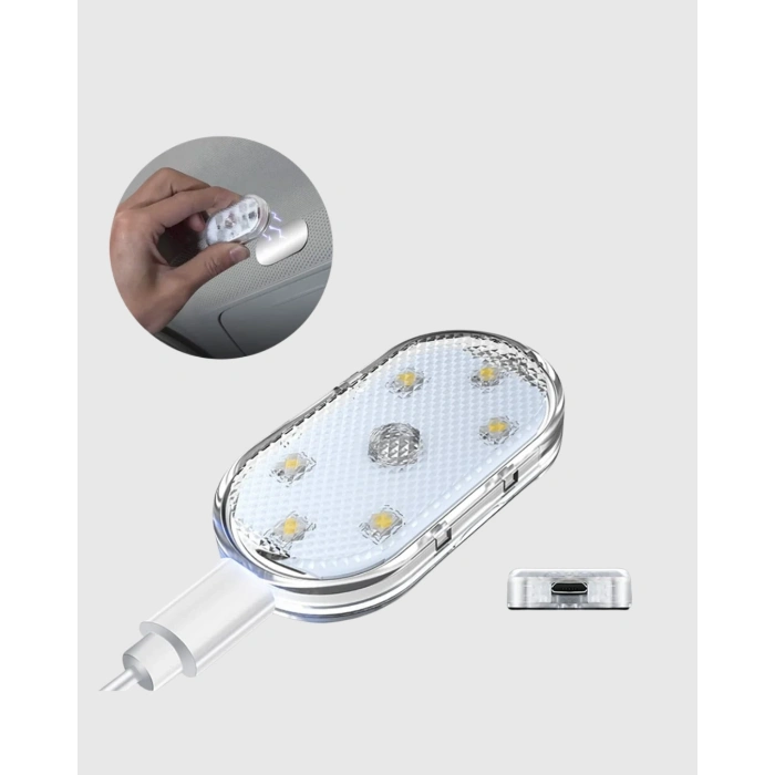 BFS Kablosuz Manyetik Araba İçi LED Ambiyans Aydınlatma – Pratik Montajlı