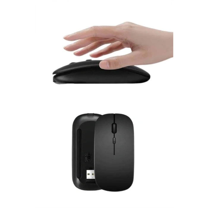 BFS Kablosuz Mouse Fare Şarjlı Bluetooth Wireless Çift Modlu Sessiz