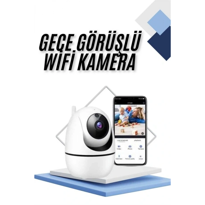 BFS Kablosuz Wifi Destekli Akıllı Güvenlik Kamerası Hareket Sensörlü