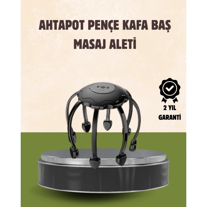 BFS Kafa Masaj Cihazı 8 Motorlu 360 Derece Tam Kapsamlı Rahatlatıcı Masaj