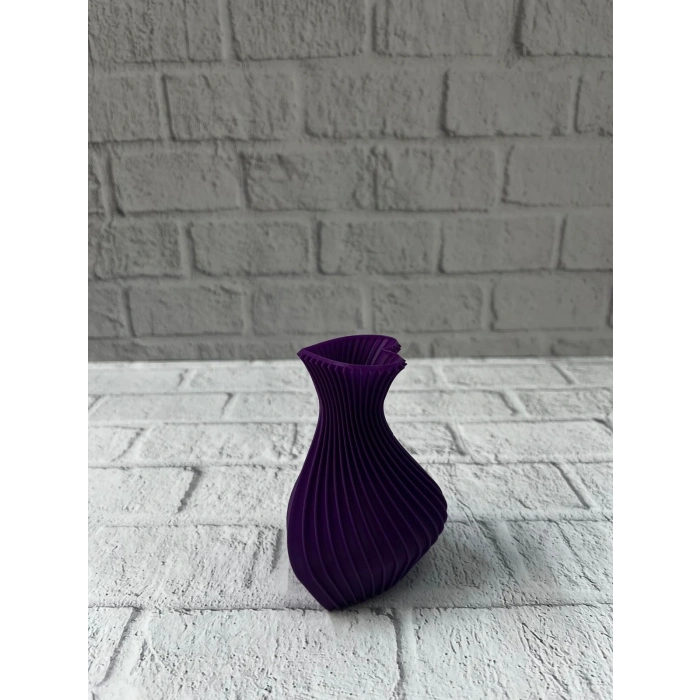 BFS Kalpli Mor Mini Vazo 5 cm Dekoratif Masa Üstü Aksesuar