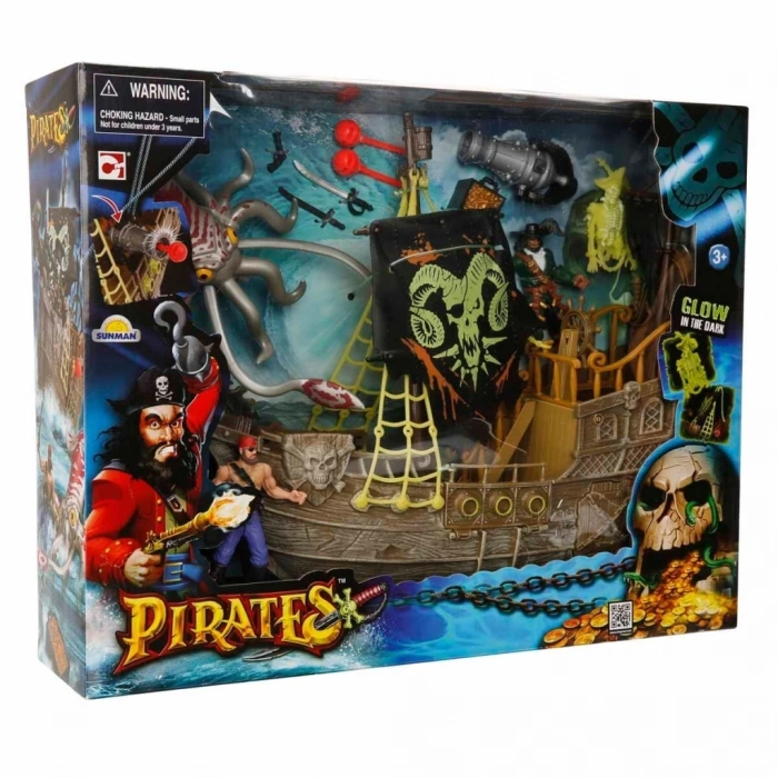 BFS  Karanlıkta Parlayan Korsan Oyun Seti