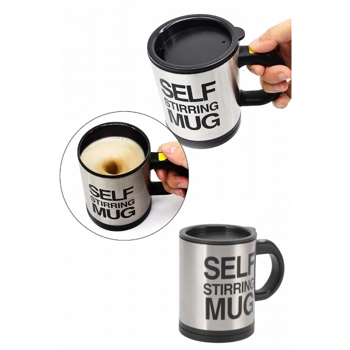 BFS Karıştırıcı Özellikli Mikser Kupa Bardak Kompakt Taşınabilir Mug