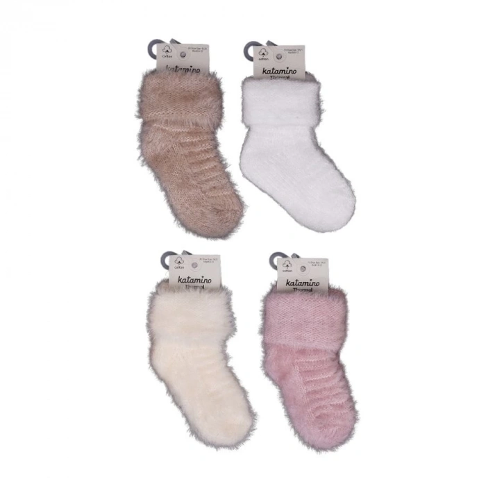 BFS  Katamino Alyosa Kız Bebek Havlu Soket Çorap 450911 Asorti
