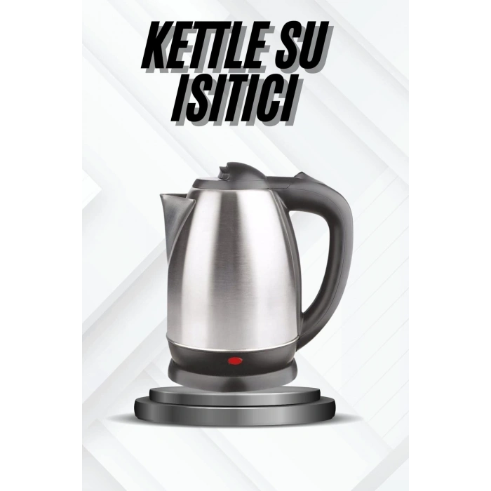 BFS Kettle Su Isıtıcı C F Priz Uyumlu 220 - 240 V Paslanmaz Çelik Kablolu