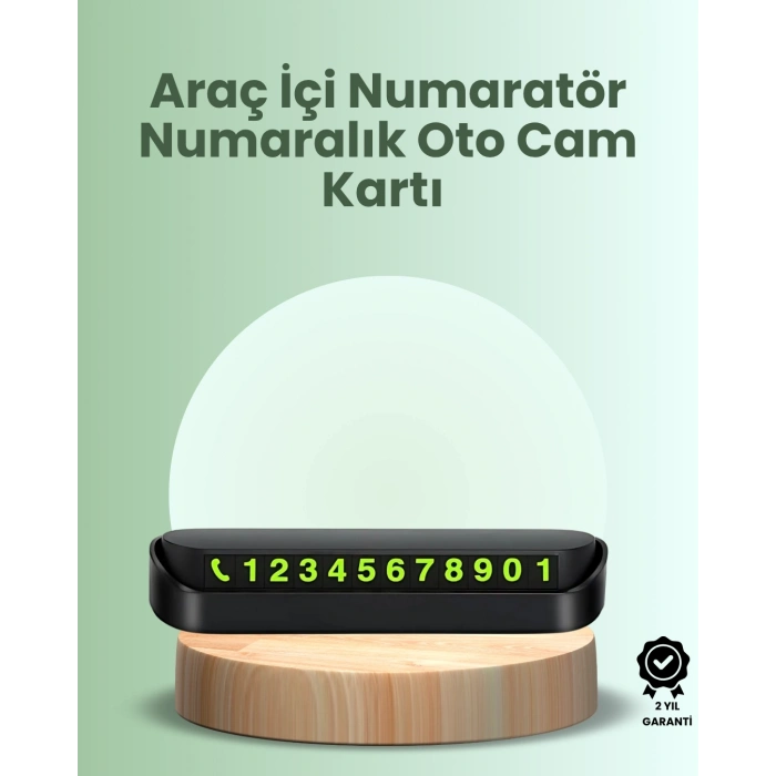 BFS Kompakt Fosforlu Park Numaratörü – Gündüz Şıklığı, Gece Görünürlüğü