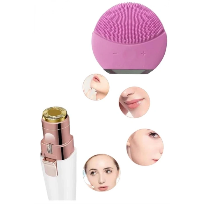 BFS Kulak Burun ve Yüz Epilasyon Aleti ve Yüz Masaj Aleti İkili Cilt Bakım Seti