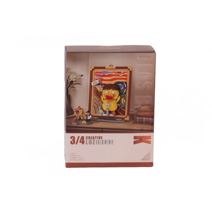 BFS LZ-1288 ÖRDEK AHŞAP BOYAMA 893 PARÇA BLOCK OYUNCAK