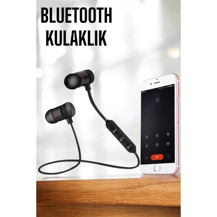 BFS Mikrofonlu Kablosuz Sport Kulak İçi Mıknatıslı Kulaklık
