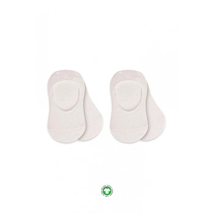 BFS NessiWorld 2Li Penye Babet Silikonlu Basic Çorap 30104 Ekru Ekru (ADET FİYATIDIR)