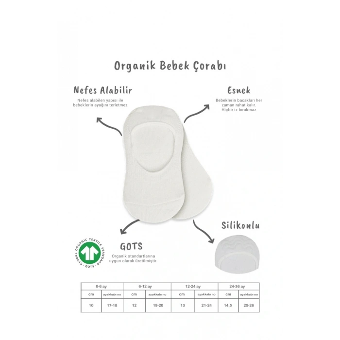 BFS NessiWorld 2Li Penye Babet Silikonlu Basic Çorap 30104 Ekru Ekru (ADET FİYATIDIR)