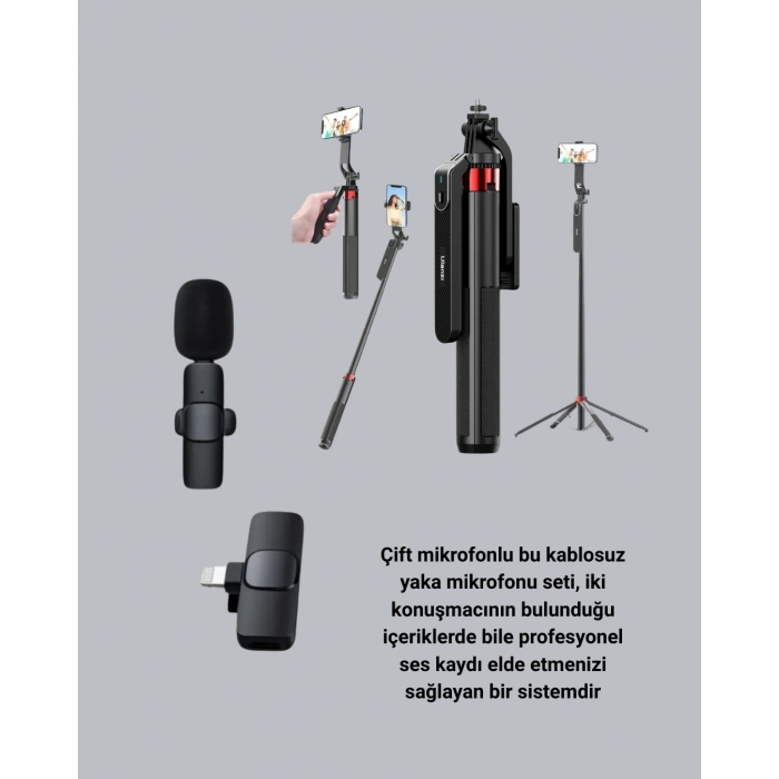 BFS NPL2S TRİPOT +K11 YAKA MİKROFONU SET