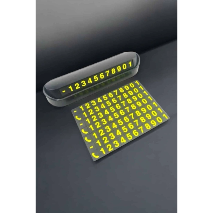 BFS Numaralık Araç İçi Araba Araç Park Numaratör Telefon Numarası Yazma