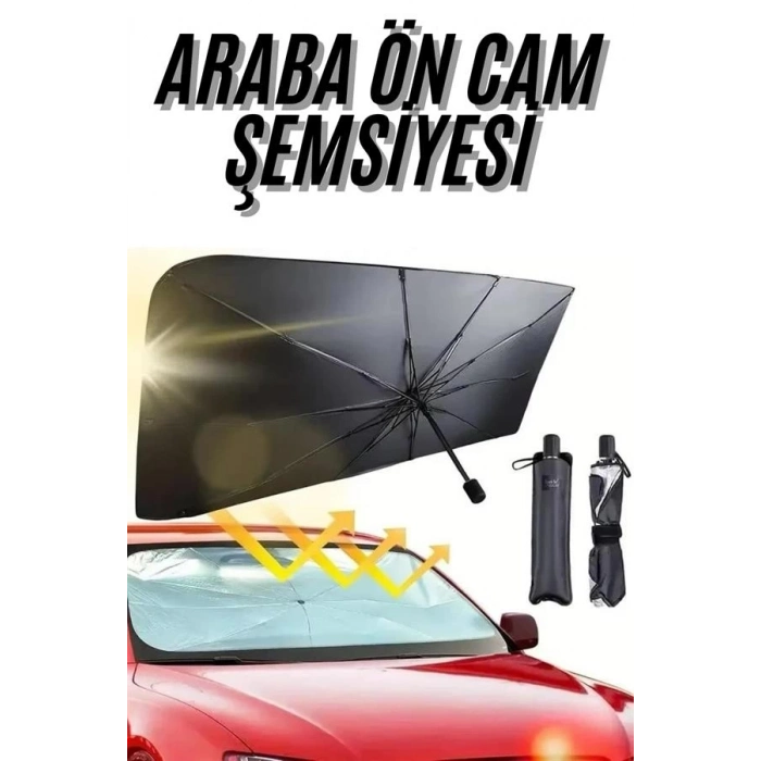 BFS Ön Cam Güneşlik Şemsiye Tüm Araçlar İçin Araba Katlanabilir Güneşlik