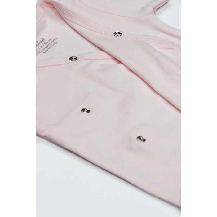 BFS Organik Natural Basic Style Kruvaze Uzun Kol Body BS17102 Pembe