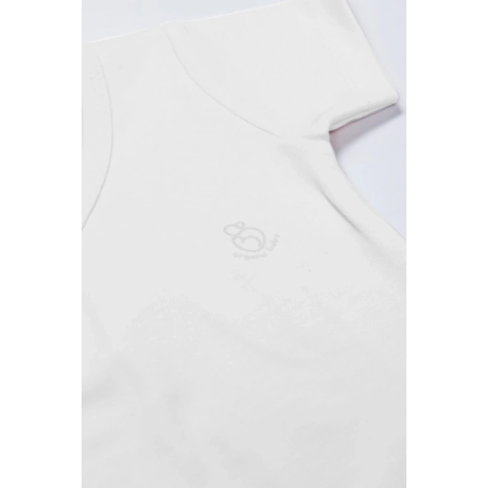 BFS Organik Natural Basic Style Kruvaze Yarım Kol Body BS17101 Beyaz