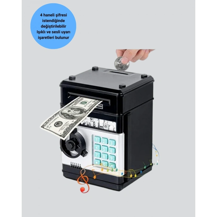 BFS Otomatik Para Çeken Şifreli ATM Tasarımlı Kumbara