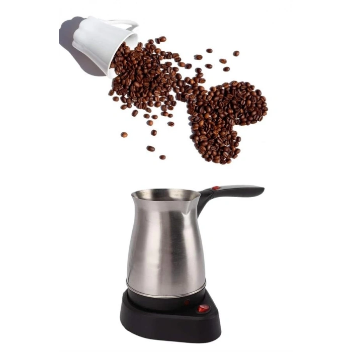 BFS Paslanmaz Çelik Türk Kahvesi Makinesi 6 Fincan Kpasiteli Elektrikli Cezve