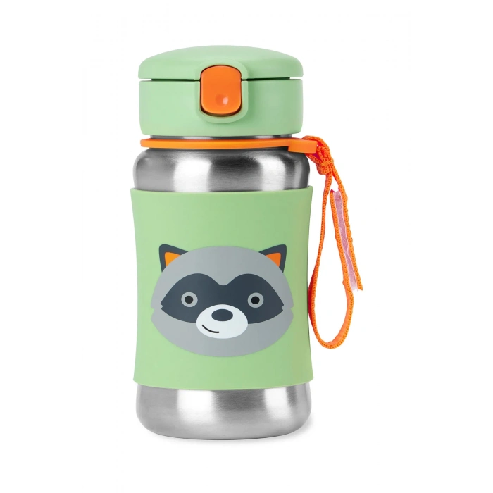 BFS Pipetli Paslanmaz Çelik Suluk 350 ml Rakun