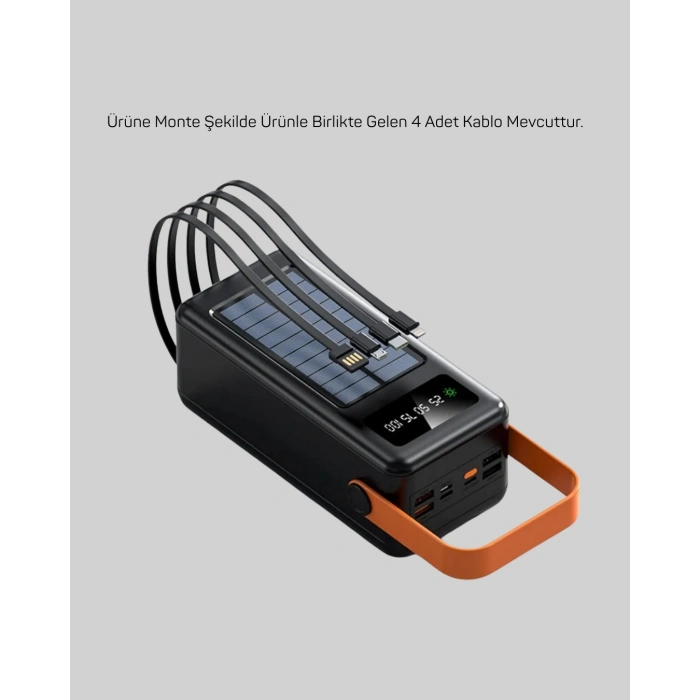 BFS Powerbank Hızlı Şarj Solar Güneş Enerjili Çok Girişli