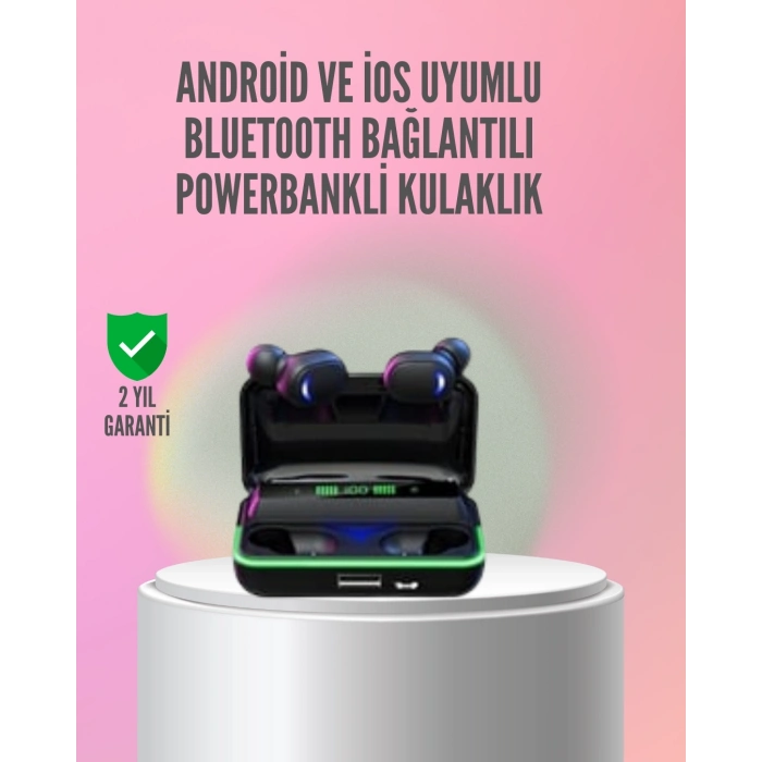 BFS Powerbank Özellikli Bluetooth 5.1 Kulaklık Oyun ve Müzik İçin
