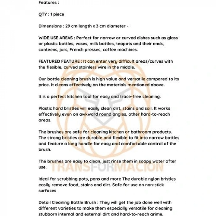 BFS Premium Lüks Şişe ve Biberon Fırçası - Ultra Dayanıklı Profesyonel Temizlik & Kristal Parlaklık