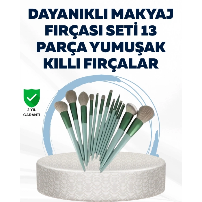 BFS Profesyonel Kullanıma Uygun 13 Parça Makyaj Fırçası Takımı Fiber Kıllı