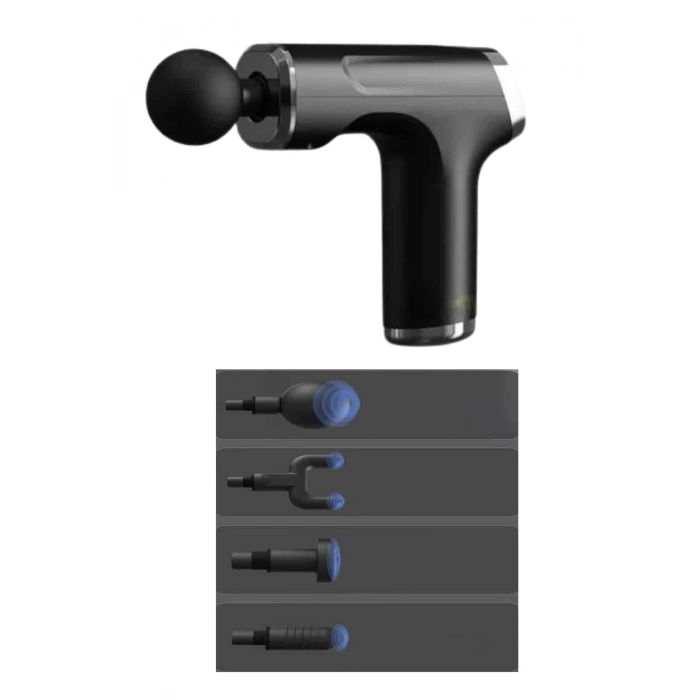 BFS Profesyonel Masaj Tabancası Sporcu Masaj Aleti 4 Başlıklı Şarjlı Titreşimli