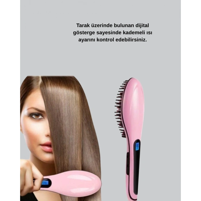 BFS Profesyonel Saç Düzleştirici Tarak – 230°C Maksimum Isı, Hızlı Isınma ve Seramik Plaka