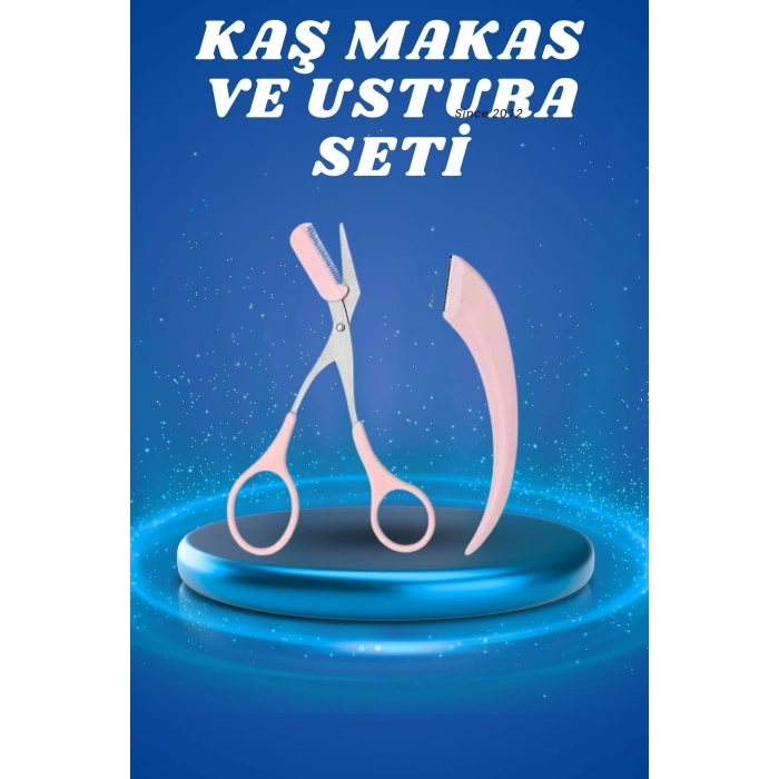 BFS Profesyonel Taraklı Kaş Usturası ve Kaş Makası Bıyık Alma Kaş Usturası