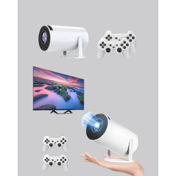 BFS Projeksiyon Cihazı 4K Destekli Kablosuz Bağlantılı Bluetooth 5.0