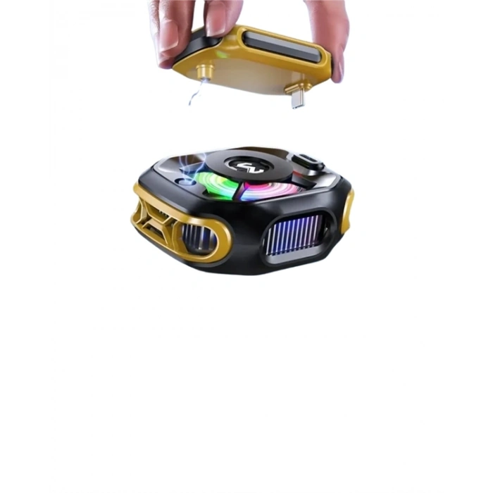 BFS RGB Işıklı Girdap Fanlı Mobil Soğutucu | Manyetik Montaj | Type-C Girişli