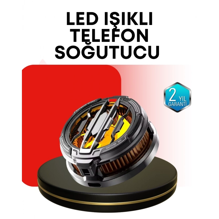 BFS RGB Işıklı Sessiz Fanlı Telefon Soğutucu