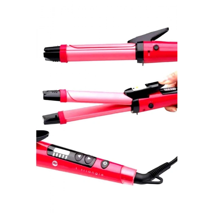 BFS Saç Düzleştirici Şekillendirici Saç Maşası İkili Şekillendirici Isı Ayarlı