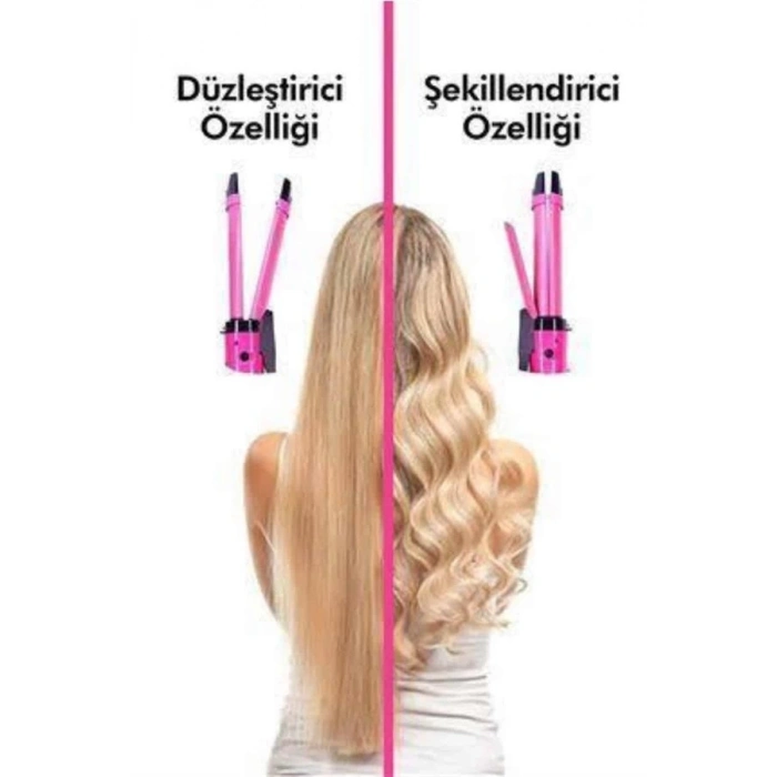 BFS Saç Düzleştirici Ve Maşa İkili Saç Şekillendirici Tüm Saç Tiplerine Uygun