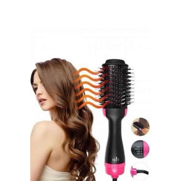 BFS Saç Kurutma Makinesi Saç Düzleştirici Fön Tarak Isı Ayarlı Sıkı Dişli