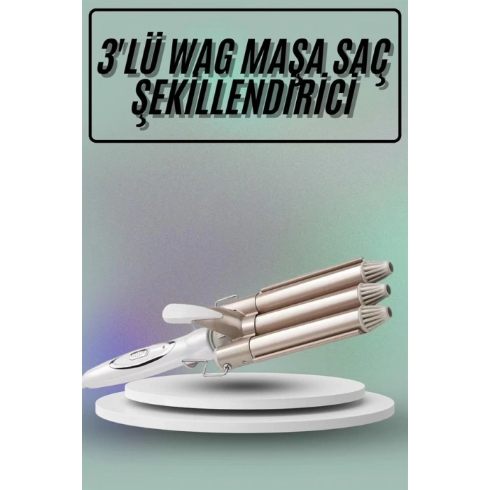 BFS Saç Şekillendirici Wag Maşa Üçlü Yüksek Isı Ayarlı Seramik Kaplama