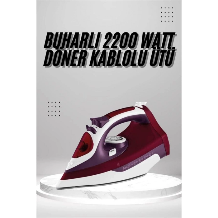 BFS Seramik Tabanlı Kırmızı 2200 Watt Şok Buharlı Ütü