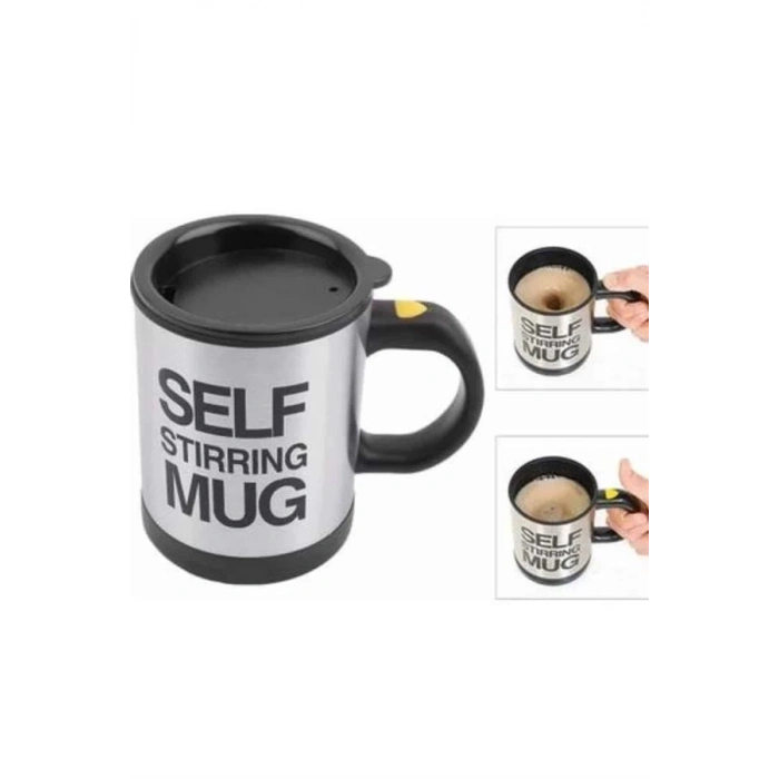 BFS Sıcak Tutan Termos Bardak Kendi Kendini Karıştıran Mikser Kupa