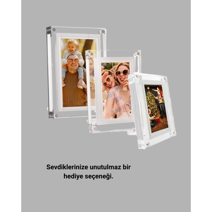 BFS Şık ve Dekoratif 7 İnç Dijital Fotoğraf Çerçevesi – Anılarınızı Sergileyin