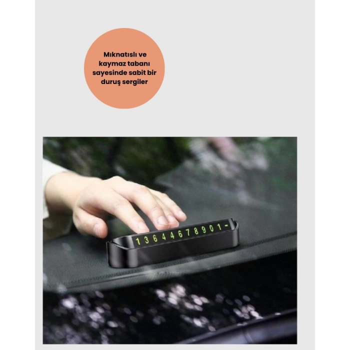 BFS Şık ve İşlevsel Fosforlu Araç Numaratörü – Kolay Kullanım, Yüksek Görünürlük