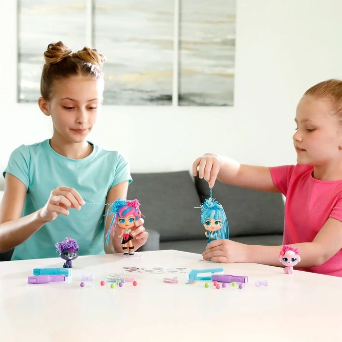 BFS  Silverlit Curli Girls Bebek ve Hayvan 3lü Set