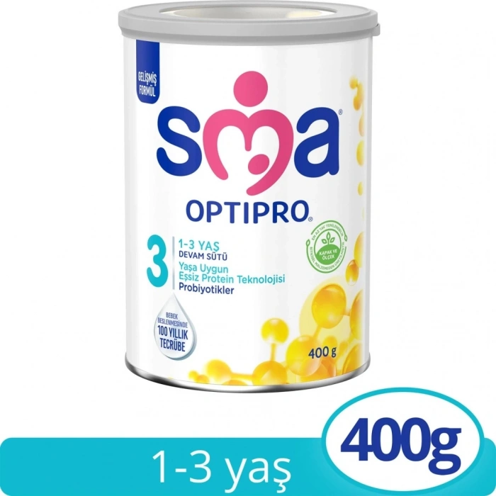 BFS   SMA Optipro Probiyotik 3 Bebek Devam Sütü 1-3 Yaş 400 Gr