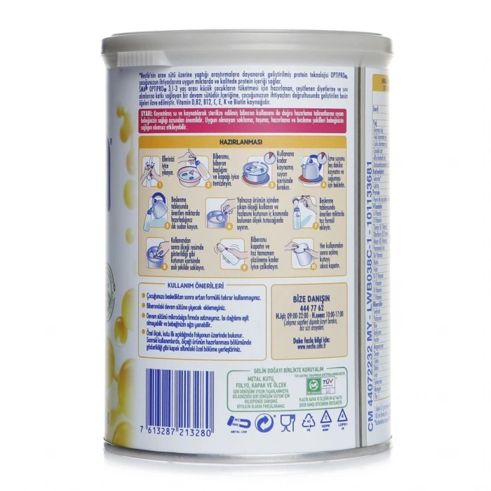 BFS   SMA Optipro Probiyotik 3 Bebek Devam Sütü 1-3 Yaş 400 Gr