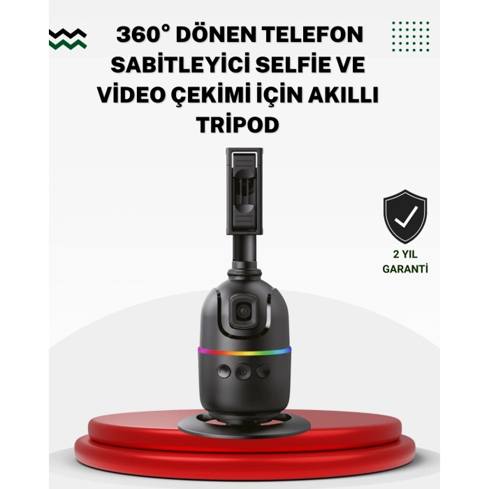 BFS Sosyal Medya İçerikleri İçin Otomatik Yüz Takipli 360° Döner Gimbal Stand