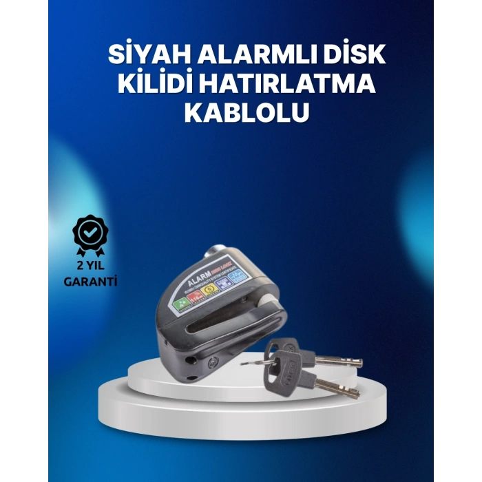 BFS Suya Dayanıklı 110dB Alarmlı Çelik Disk Kilidi